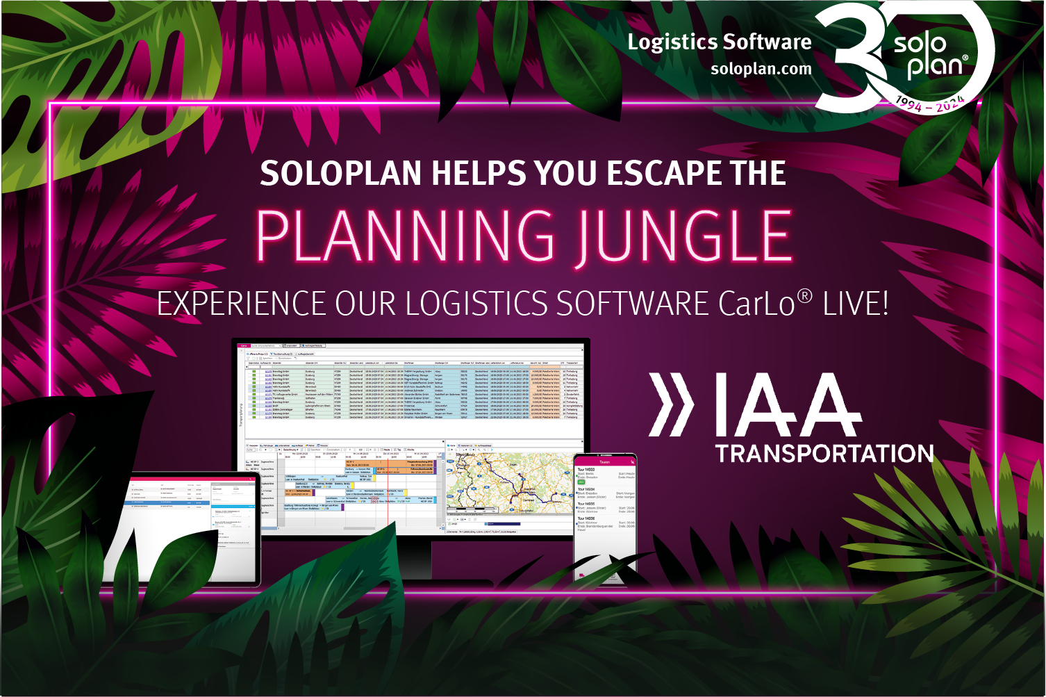 Soloplan helps you escape the planning jungle!